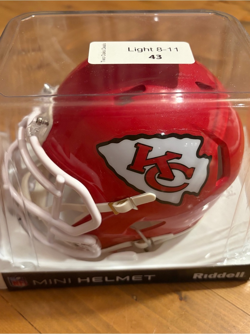 Kansas City Chiefs Red Mini Football Helmet Riddell NFL Licensed Brand New!